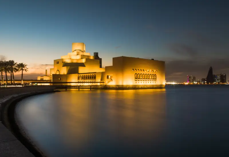 The Museum of Islamic Art at Night
