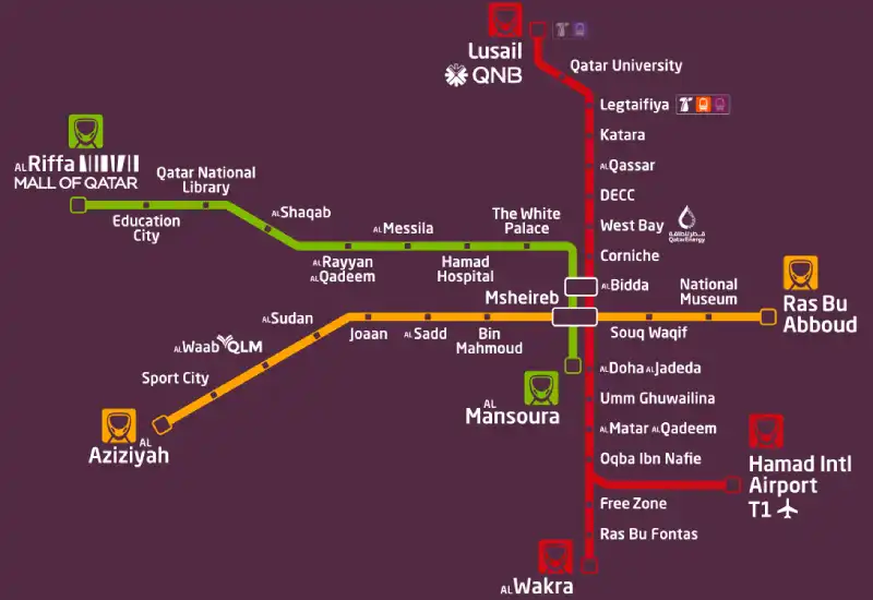 Doha metro station