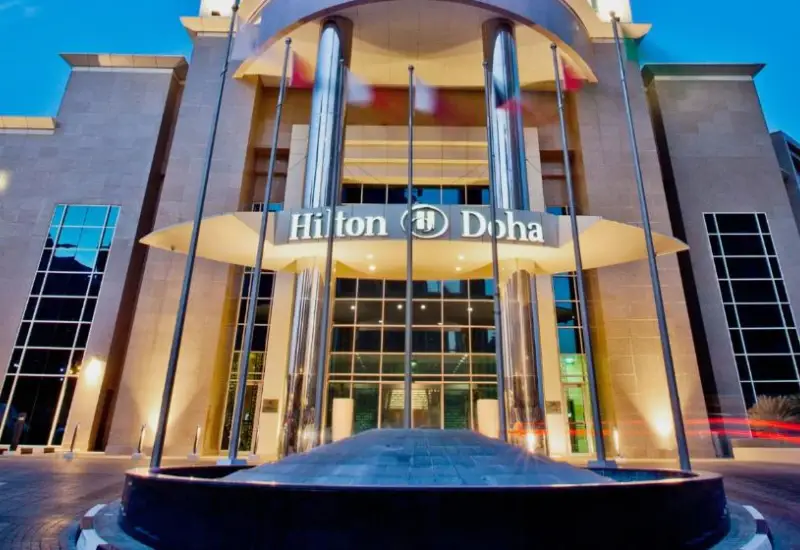 Hilton doha hotel entrance
