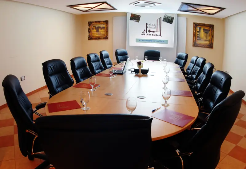 Al Liwan Suites Doha conference room