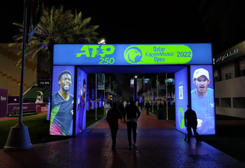 international tennis court in qatar